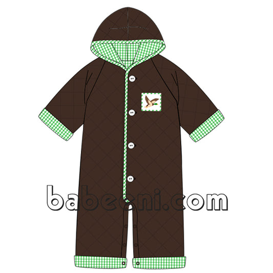 Beautiful Flying Duck Quilted Suit for Infants - QC 30