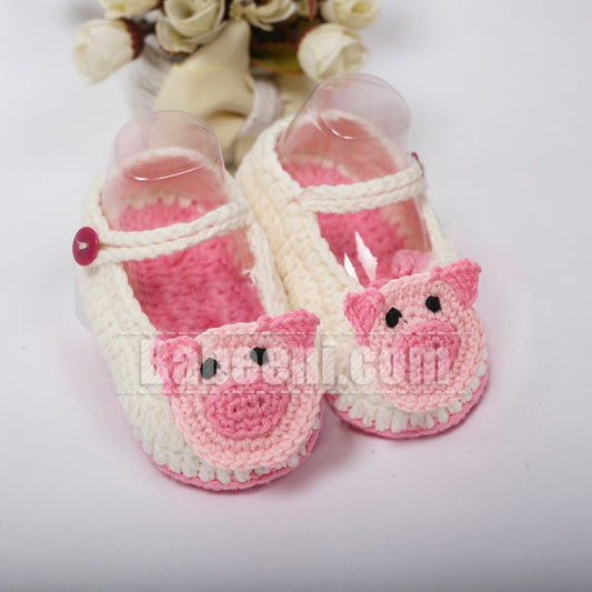 Pink  Piggy Shoes for Little Baby- CAS 19