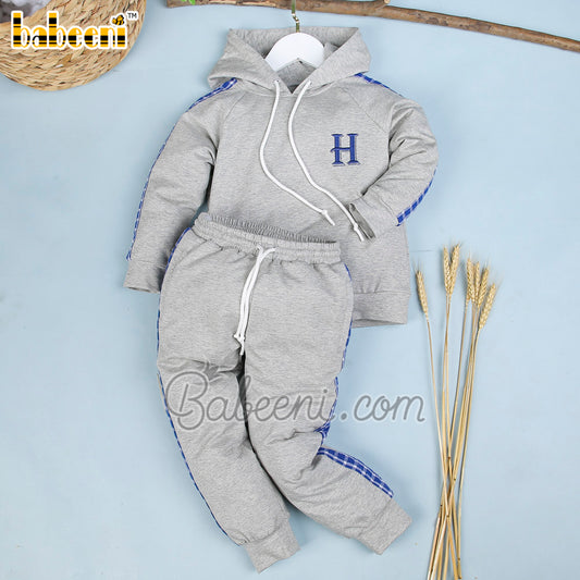 Name monogram boy knit set – BC 999