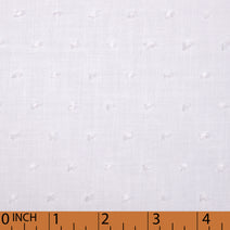 O3 - White swiss dot fabric