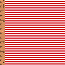 K339- red stripe 3mm knit fabric