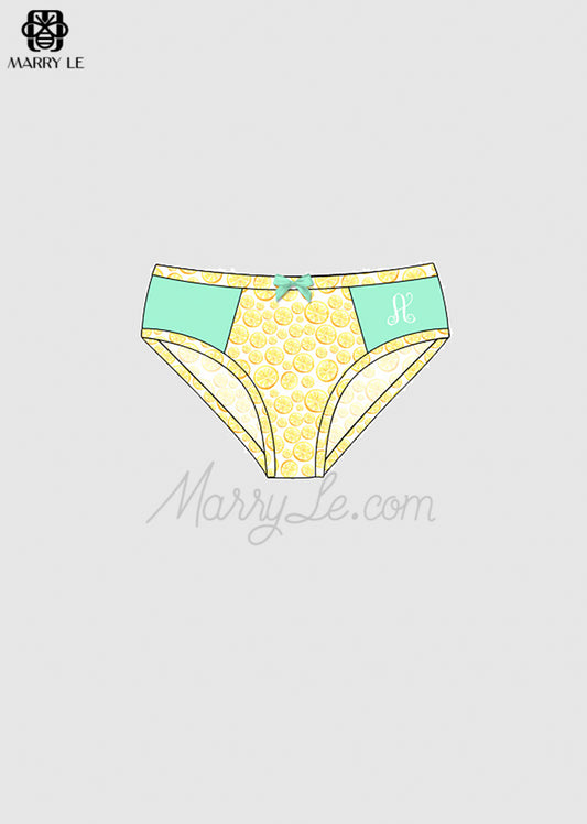 LEMON SLICE PRINTED WOMEN UNDERWEAR  - MD291