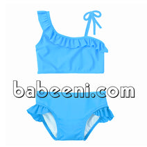 Lovely turquoise girl swimsuit - SW 312