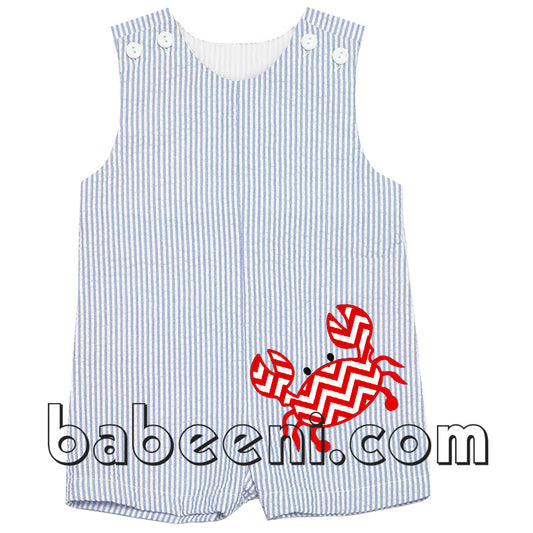 Cute crab applique romper for boys - BC 511