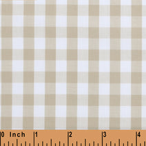 B44 - Khaki check fabric