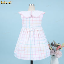 Kansai Dress Hand Embroidery Bunny Pink For Girl - DR3820