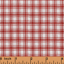 XB42- Garnet plaid seersucker