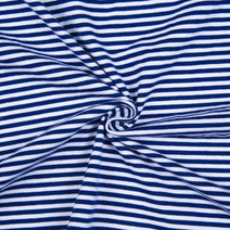 K338- navy stripe 3mm knit fabric