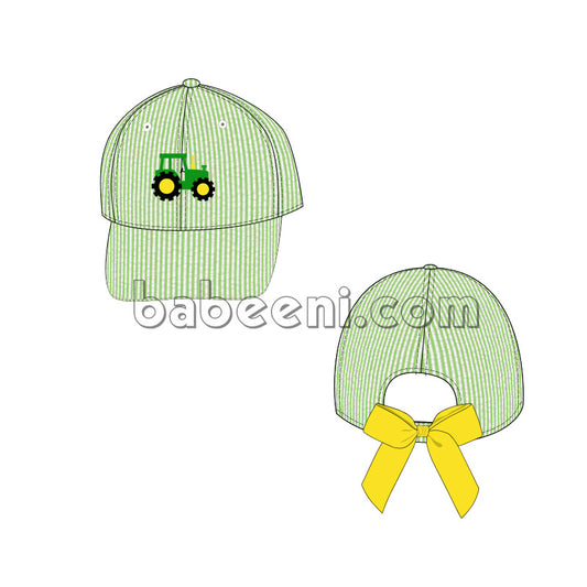 Embroidery Green Truck Cap for Infant Boys - CA 21