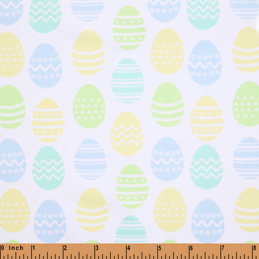 CD32- Easters eggs thin cardigan printing 4.0 fabric