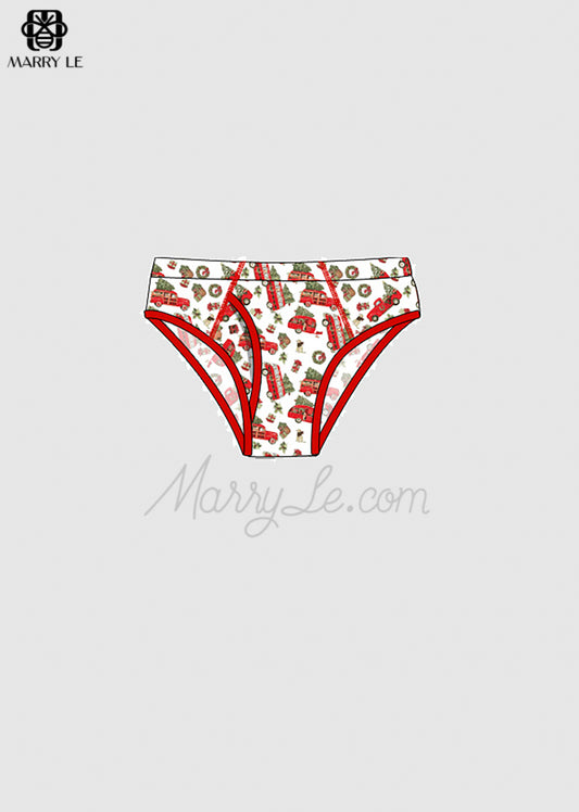 CHRISTMAS CAR PRINTED MAN UNDERWEAR  - MD281