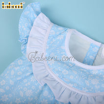 Bunny applique baby floral printed dress – DR 3530