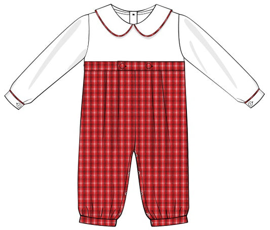 T35-red, white flannel fabric