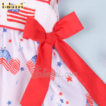 4th of July pattern smocked dress – DR 3433