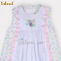 Flower embroidery baby dress – DR 3391