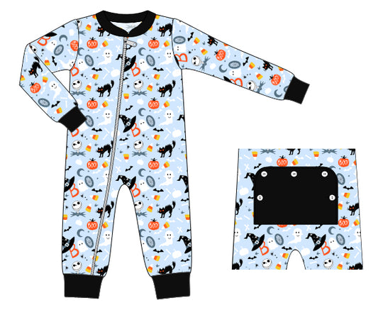 K363- cat, boo blue knit printing 4.0