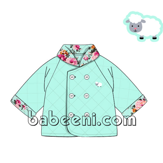 Delightful Sheep Quilted Coat for Infants - QC 35