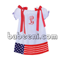 Nice patriotic dress for little girl - DR 2486