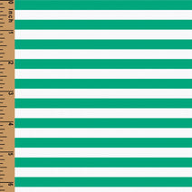 K83 - Green mini Stripe knit fabric