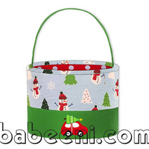 Car with christmas tree applique hand bag KB 25