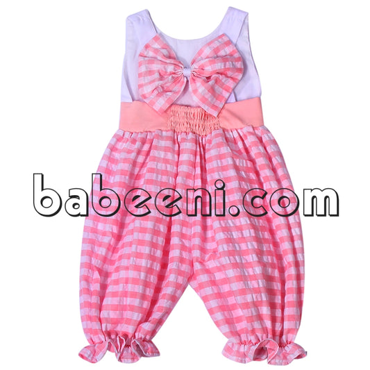 Nice light pink H back cut-out bubble for cute little girl - DR 2391