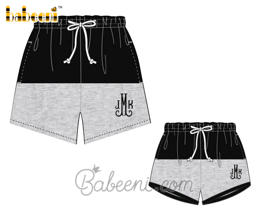 Name monogram daddy & boy short – DM 12