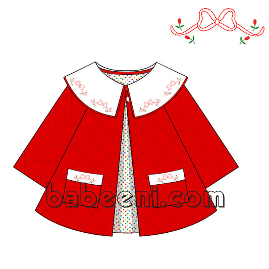 Delightful Rose Quilted Coat for Infants - QC 37