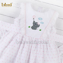 Dreamy elephant little girl dress-DR 3202