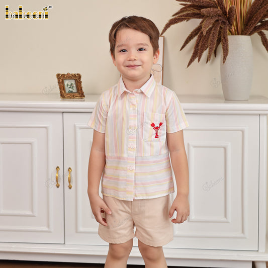 BC1369 – Boys’ ECO Printed Short-Sleeve Shirt