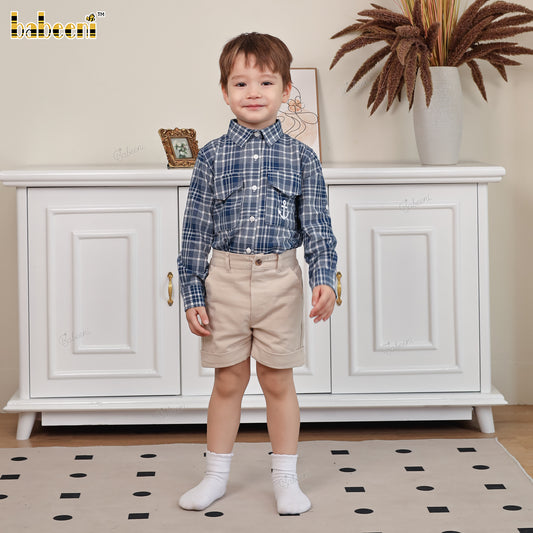 BC1382 - Boys’ Embroidered Shirt