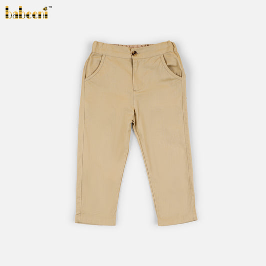 BC1417 – Boys’ Classic Khaki Pants with Adjustable Waist