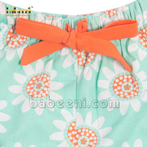 Mint girl shorts flower print - DR 3113