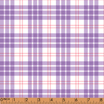 PP186 - lavender, orange plaid print 4.0