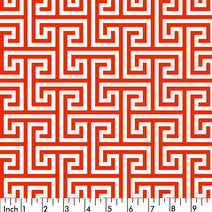 G5.0 - Orange greek key pattern