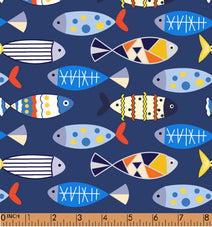 LG04- Colorful fish Legging Fabric