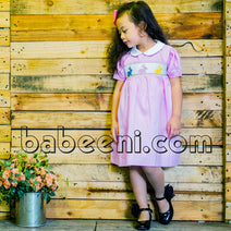 Beatiful bunny girl smocked dress - DR 2203