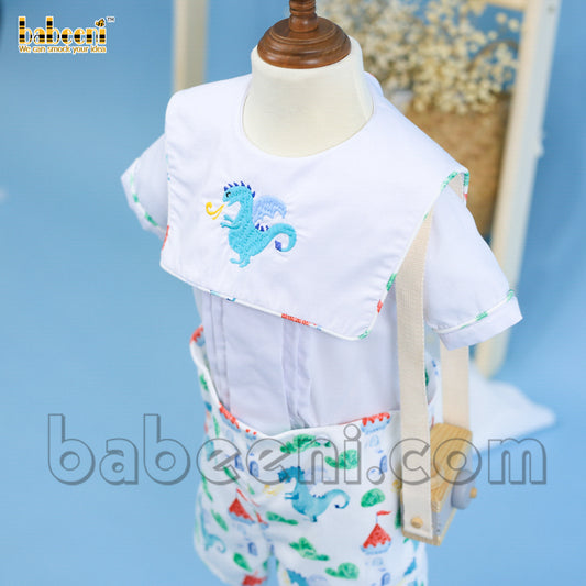 Dragon hand embroidery boy set clothing – BC 942