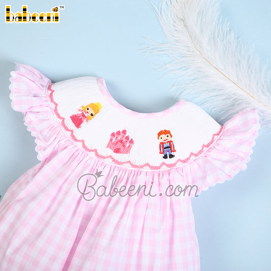 Pretty hand smocked princess bubble – DR 3421