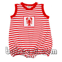 Lobster hand smocked knit bubble - KN91