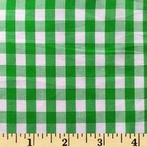 B42 - Green check fabric