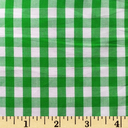 B42 - Green check fabric