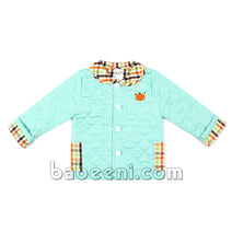 Long sleeve pumpkin quilted boy coat - QC 75