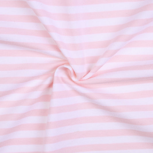 K73 - Baby pink mini stripe knit