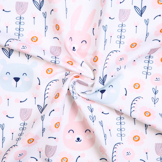 CD33- Smiley rabbit thin cardigan printing 4.0