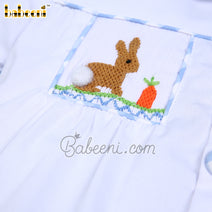 Easter bunny smocked boy outfit - BC 980