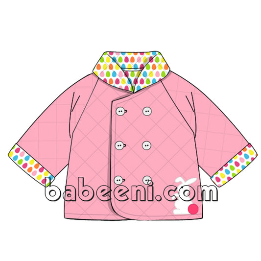 Delightful Bunny Quilted Coat for Infants - QC 36