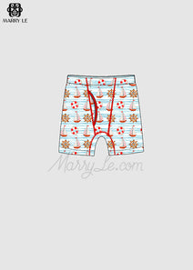 SAILBOAT PRINTED MAN UNDERWEAR - MD273