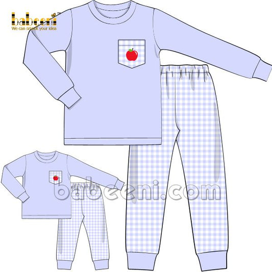 Nice daddy and little boy apple clothing set - DM 04