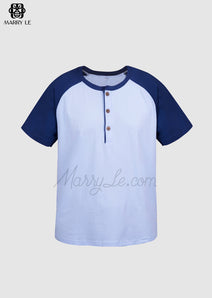 2 COLORS SHORT SLEEVES T-SHIRT FOR MEN - MD165