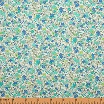 F199- Blue Yonde, blue turquoise floral